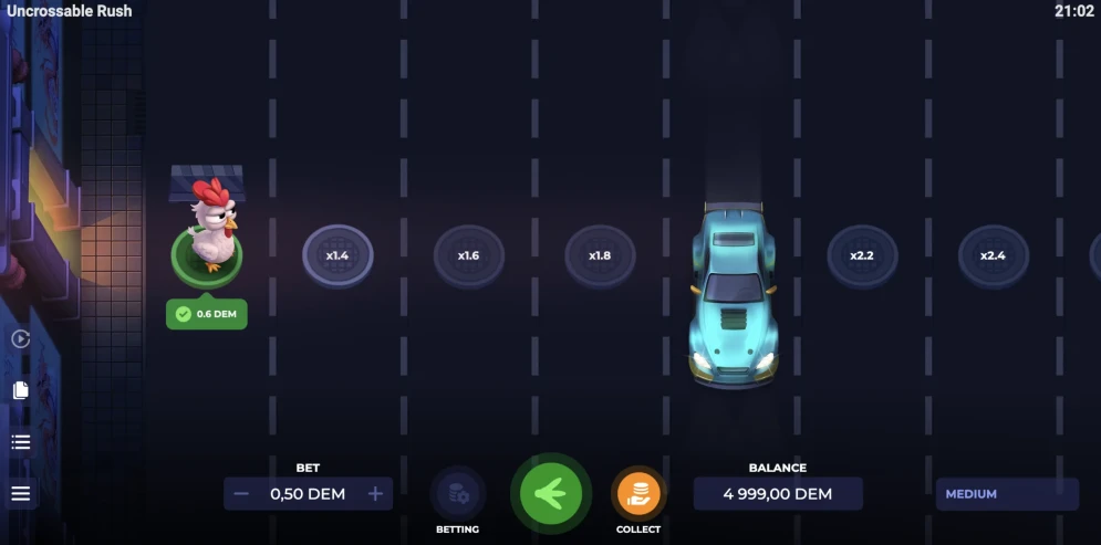 Uncrossable Rush Game