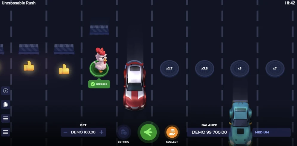 Uncrossable Rush Game