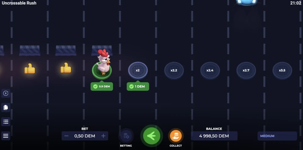 Uncrossable Rush Game