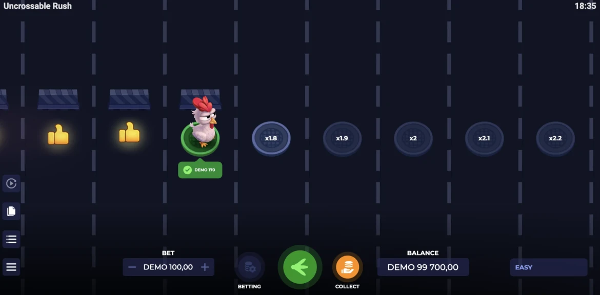 Uncrossable Rush